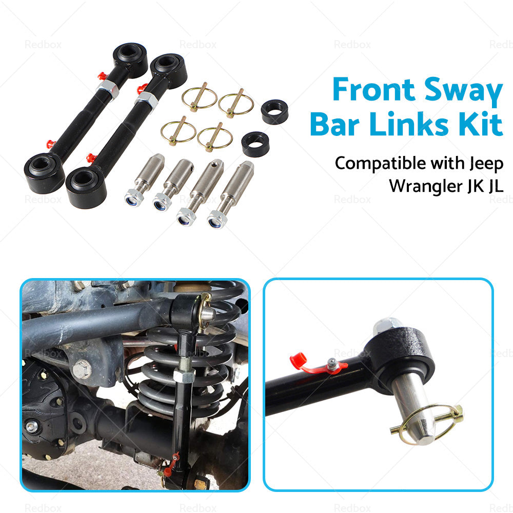 Suitable For Jeep Wrangler JK JL 2. 5-6inch Lift Front Sway Bar Links Disconnect