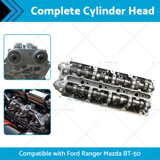 Complete Cylinder Head Kit Suitable for Ford Ranger PJ PK Mazda BT-50 2.5L 3.0L