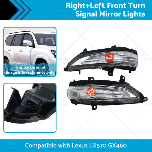 RightLeft Front Turn Signal Mirror Lights Suitable for Lexus 13-20 GX460 LX570