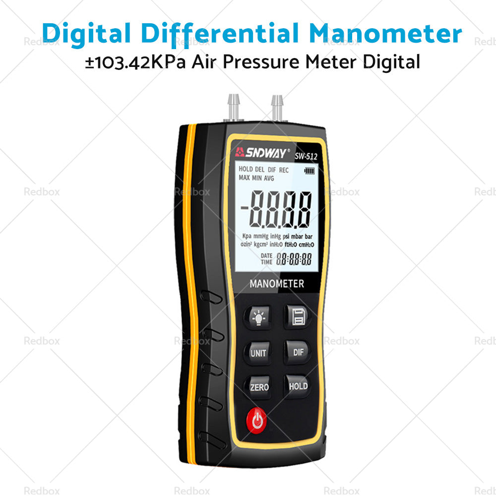 Digital Differential Manometer ¡À103. 42KPa Air Pressure Meter Digital