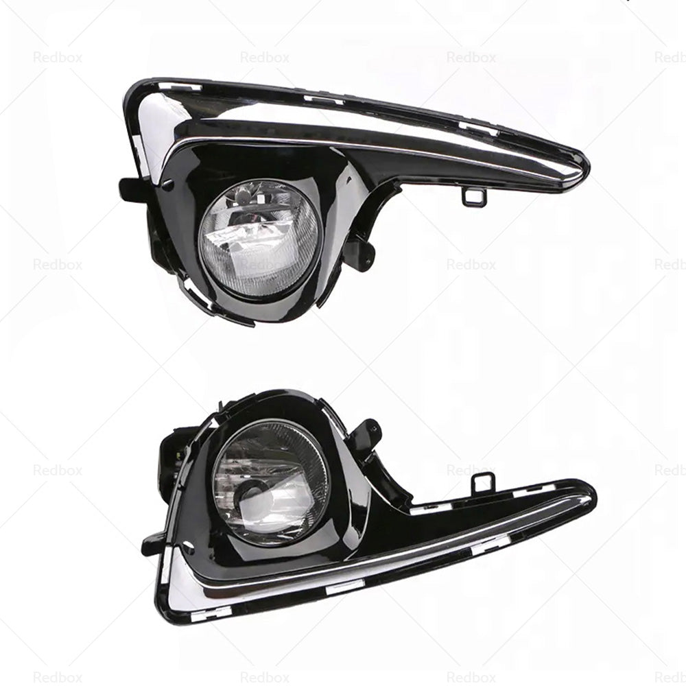 2xFront Grill Bumper Halogen Lamp Fog Lights Suitable For Toyota Yaris 2018-2019