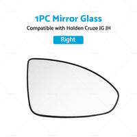 Right Driver Side Mirror Glass w  Base Suitable for Holden Cruze JG JH 2009-2016