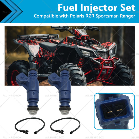 2 Fuel Injectors Set Suitable For Polaris Ranger EFI 700 800 RZR Sportsman 05-14