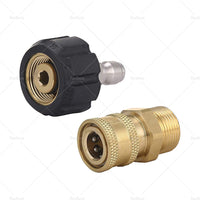 1Pair Pressure Washer Adapter 1 or 4 inch  Quick Connect Coupler Kit M22-14 Adapter