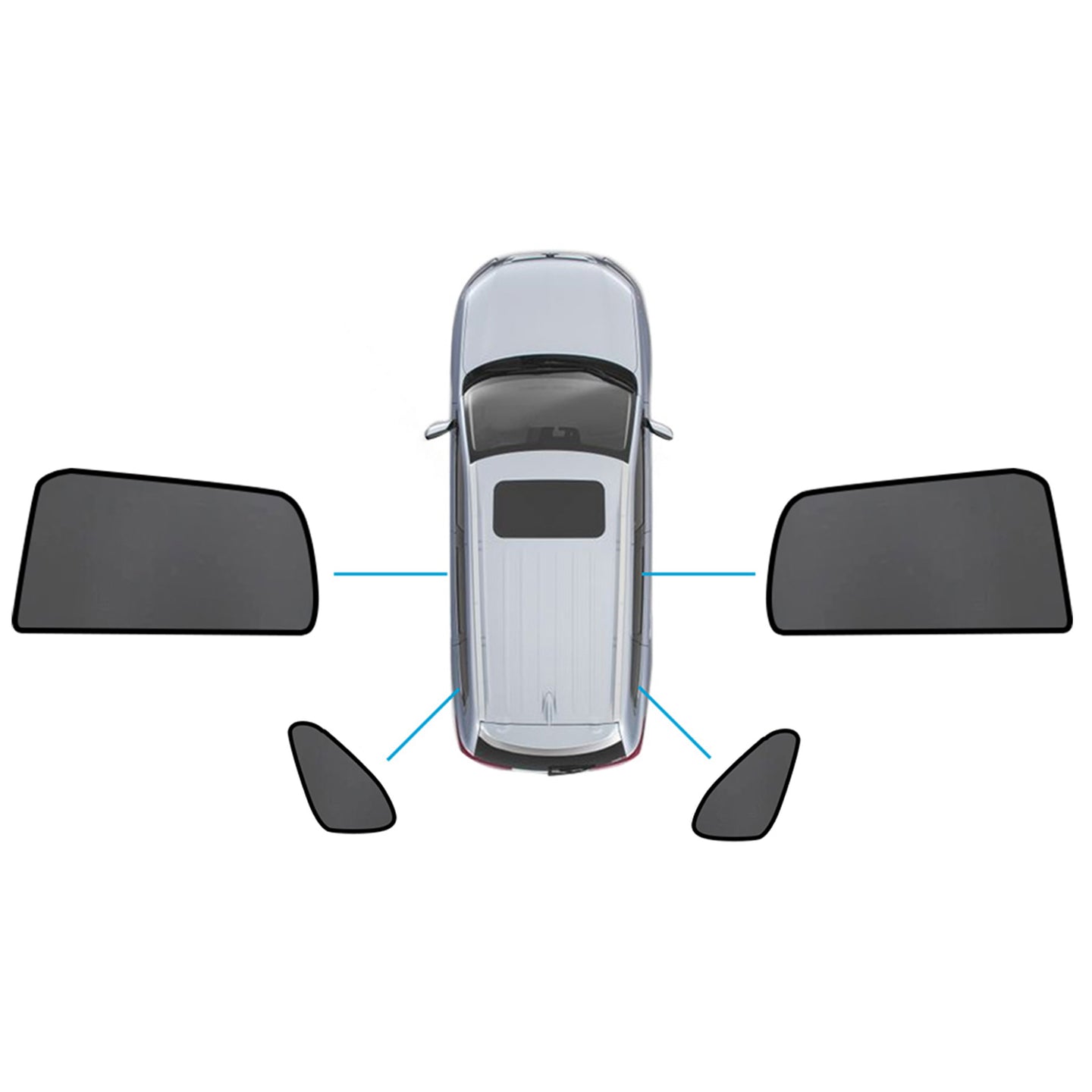 {{ Car Window Magnetic Mesh Sun Blind Shades Suitable for Mitsubishi ASX 2010-2025 }} - Buy Car Parts Online at {{ Kaka Auto Parts }}.
