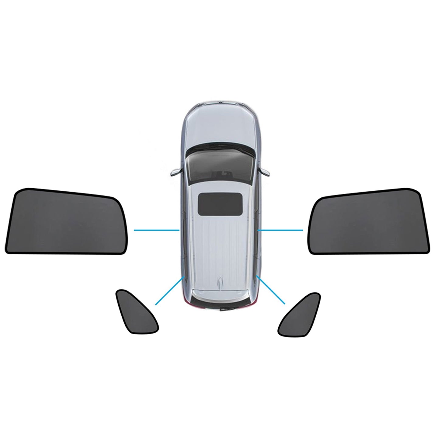 {{ Car Window Magnetic Mesh Sun Blind Shades Suitable for Mitsubishi ASX 2010-2025 }} - Buy Car Parts Online at {{ Kaka Auto Parts }}.