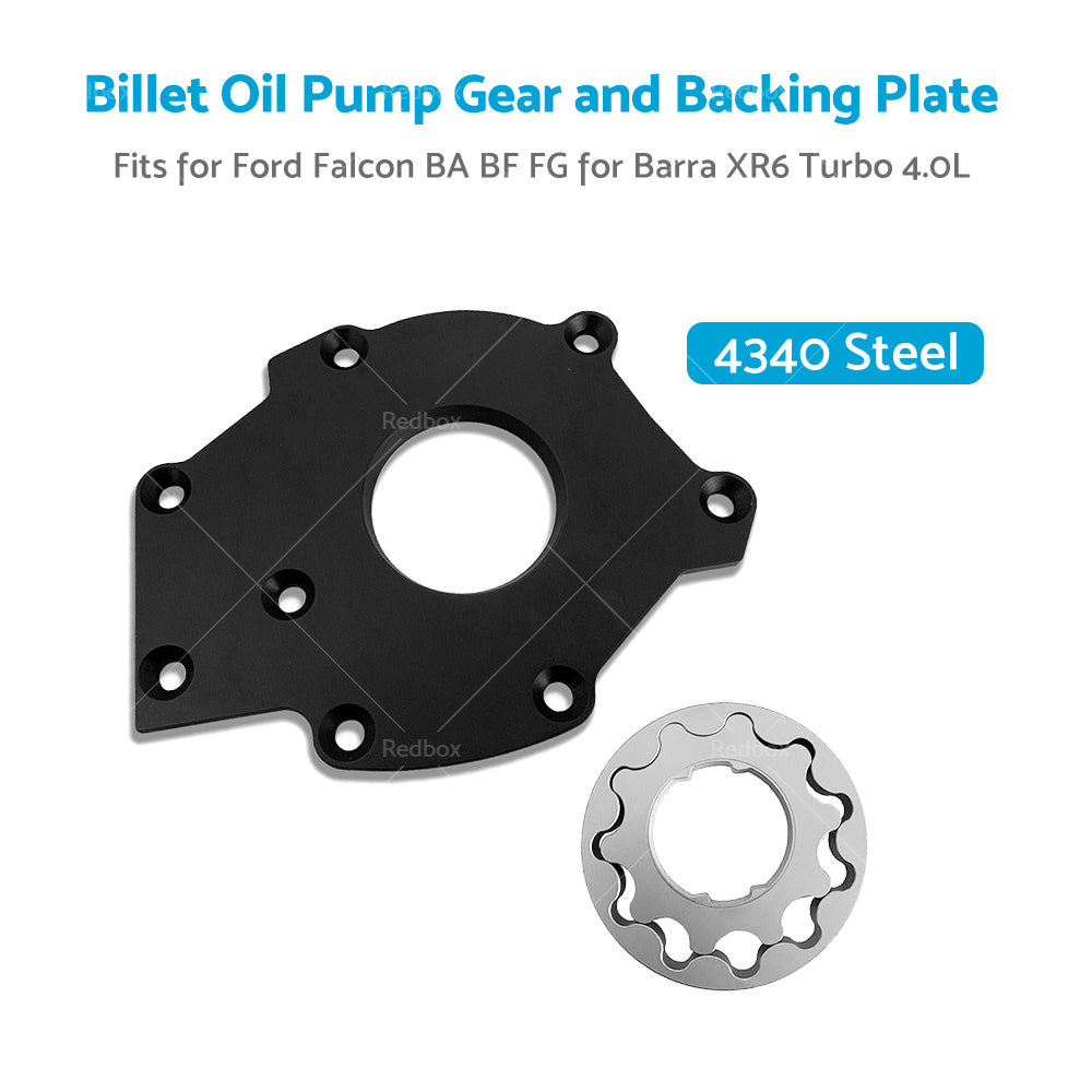 Billet Oil Pump Gears and Backing Plate Fits for Falcon BA BF FG Barra XR6 Turbo