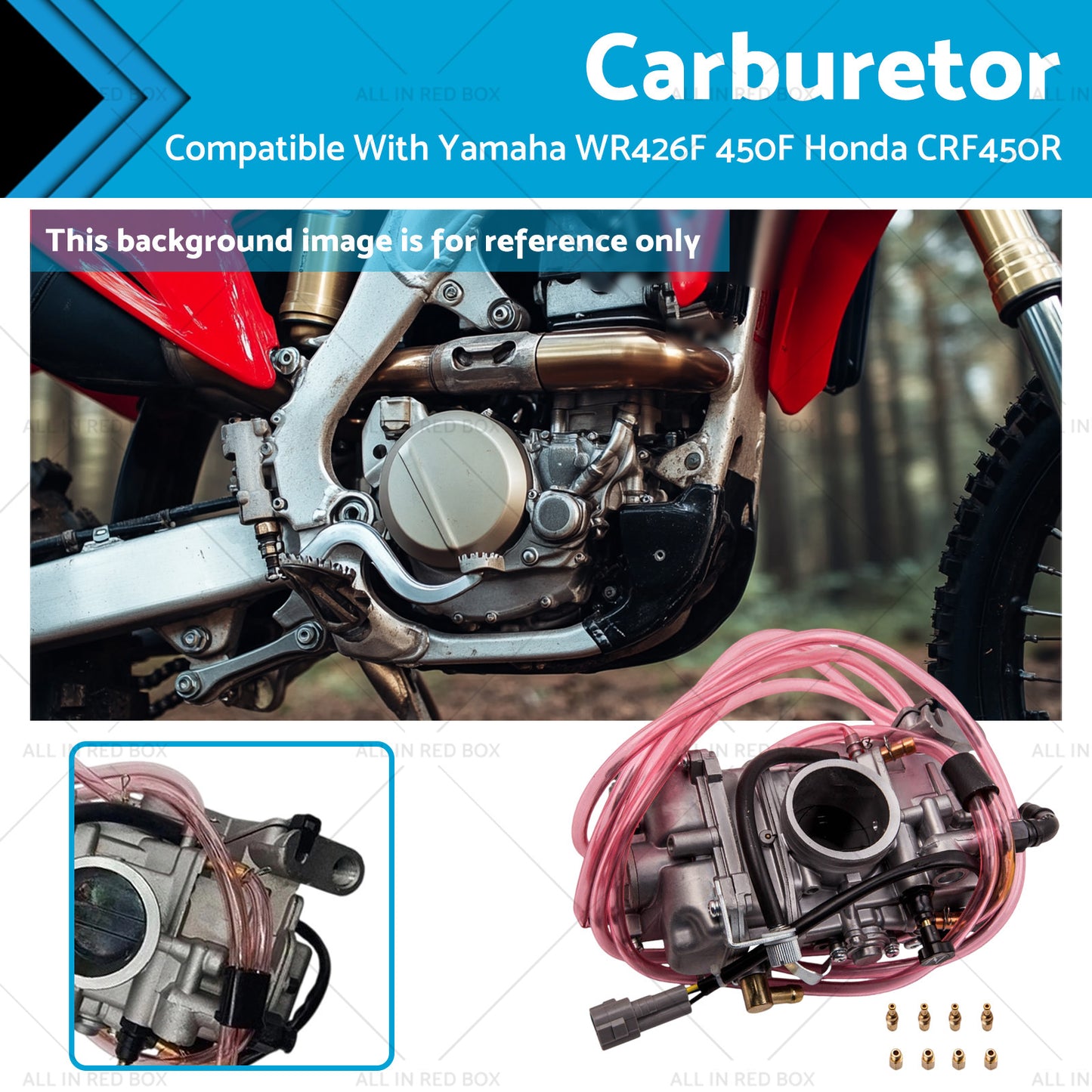 Carburetor Suitable For Yamaha WR400F 426F 450F YZ400F Honda CRF450R CRF450X