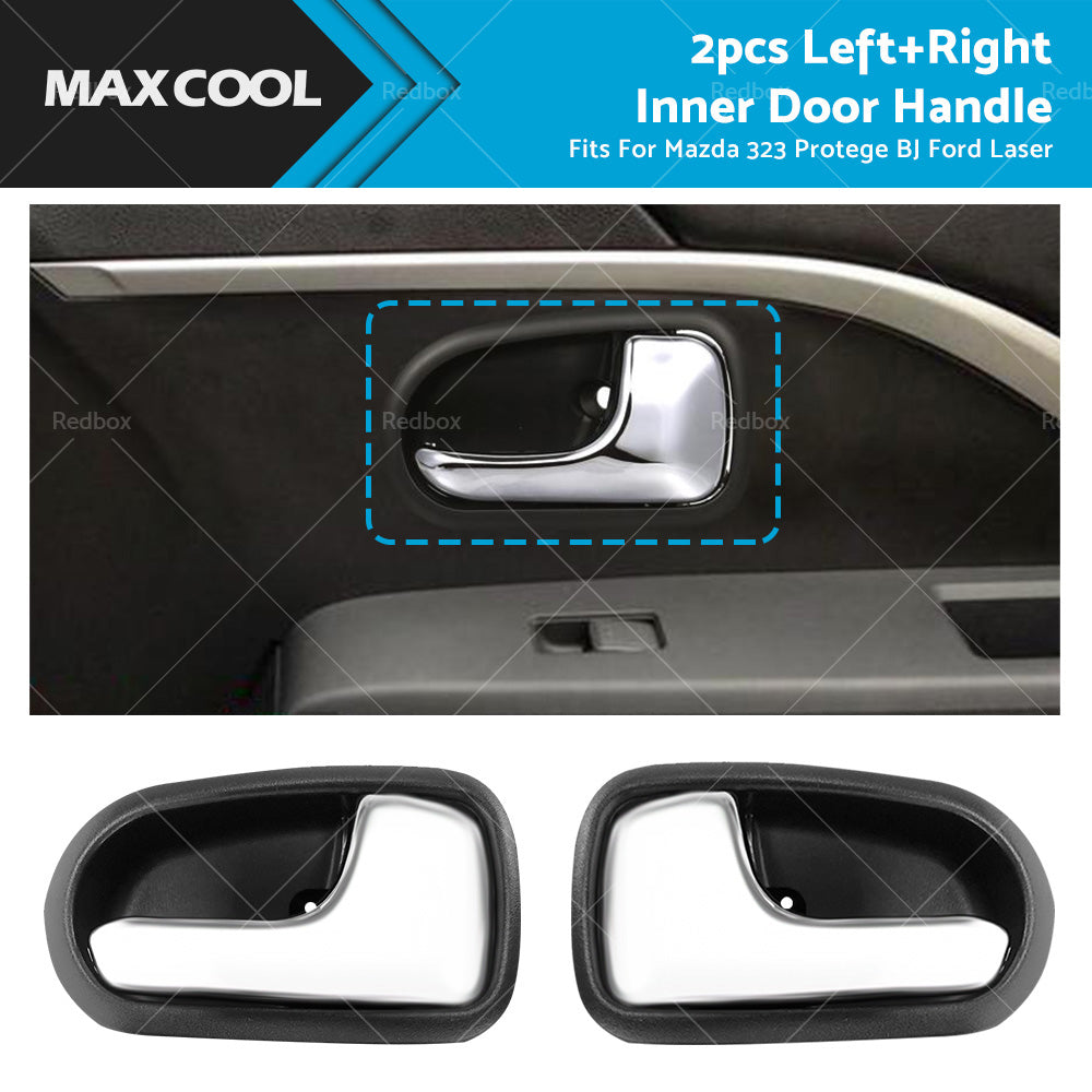 Pair Left  and  Right Inner Door Handle Front  or  Rear For Mazda 323 Astina Ford Laser