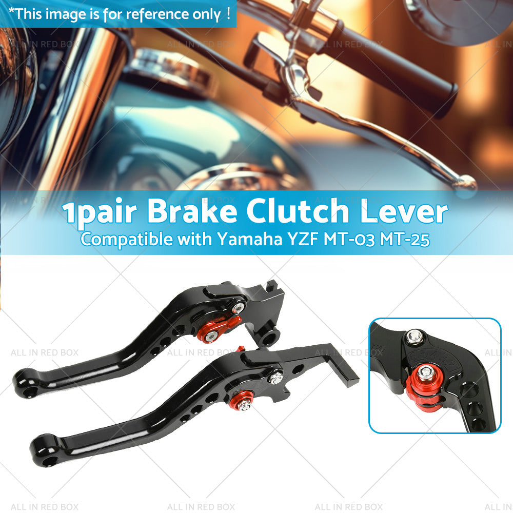 Short Clutch Brake Levers CNC Suitable for Yamaha YZF R3 R25 MT03 MT25 2014-2021