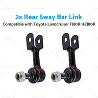 2x Rear Sway Bar Link Suitable for 92-19 Toyota Landcruiser FJ80R HZJ80R