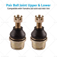 Ball Joint Upper Lower Kit Suitable for YAMAHA 350 400 450 660 700 Rhino Grizzly