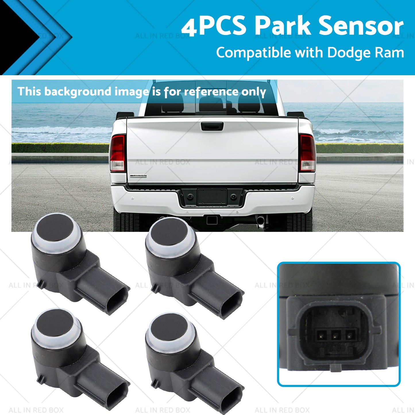 4x Park Sensor Suitablefor 09-18 Dodge Ram Chrysler 300 Dodge Journey 1EW63TZZAA