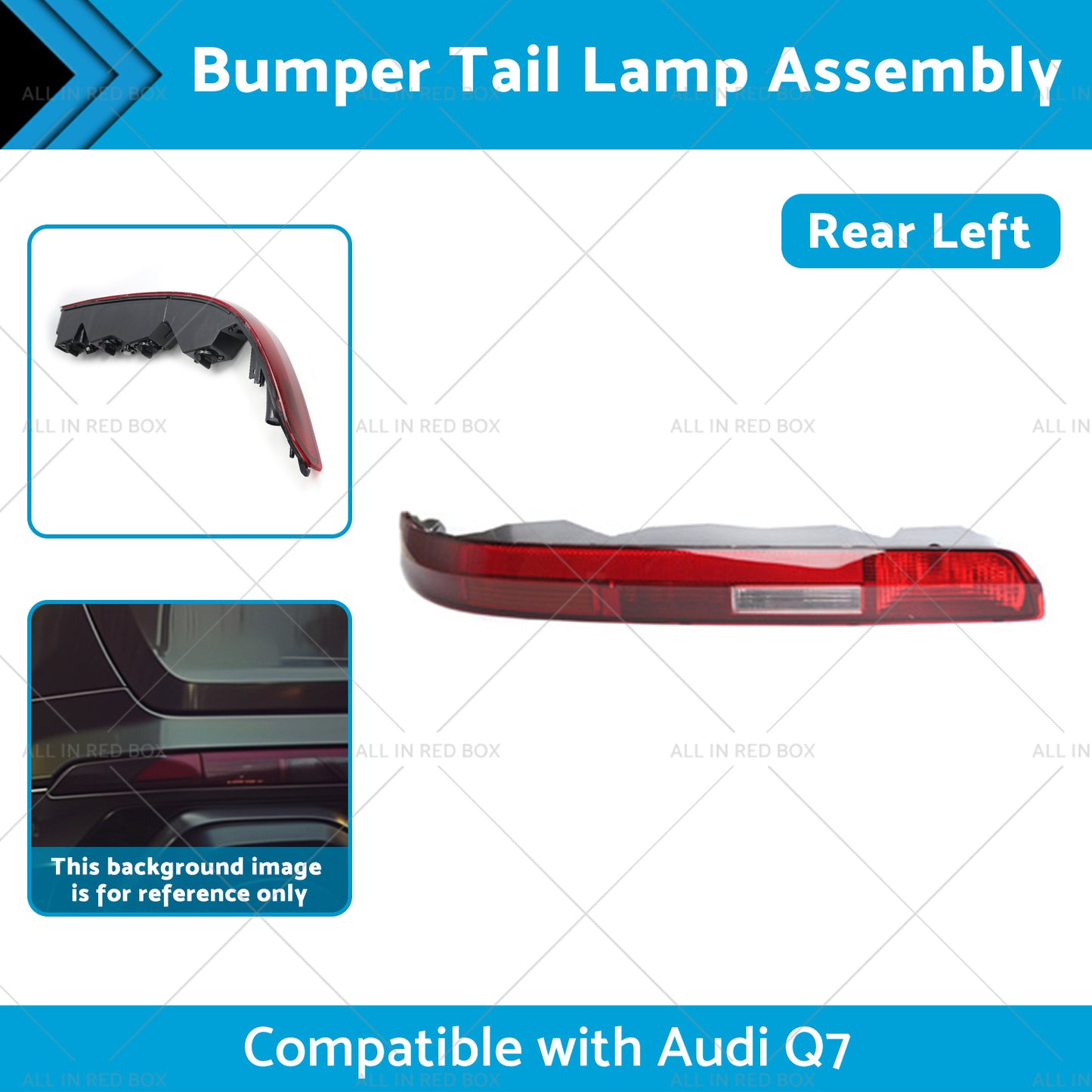 Left Rear Bumper Tail Light Lamp Assembly 4M0945095 Suitable For Audi Q7 16-23