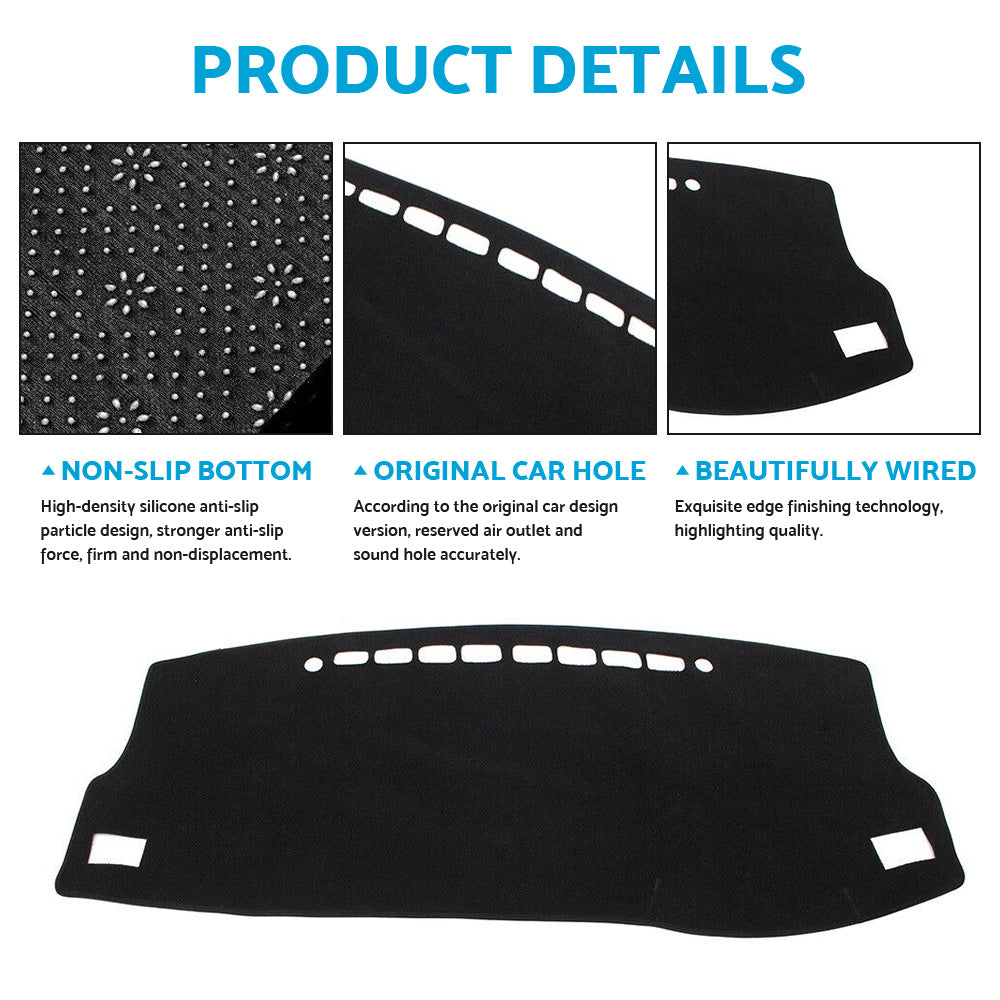 {{ Dash Mat Suitable For Toyota Corolla 2014-2018 Hatch Dashboard Cover Black }} - Buy Car Parts Online at {{ Kaka Auto Parts }}.