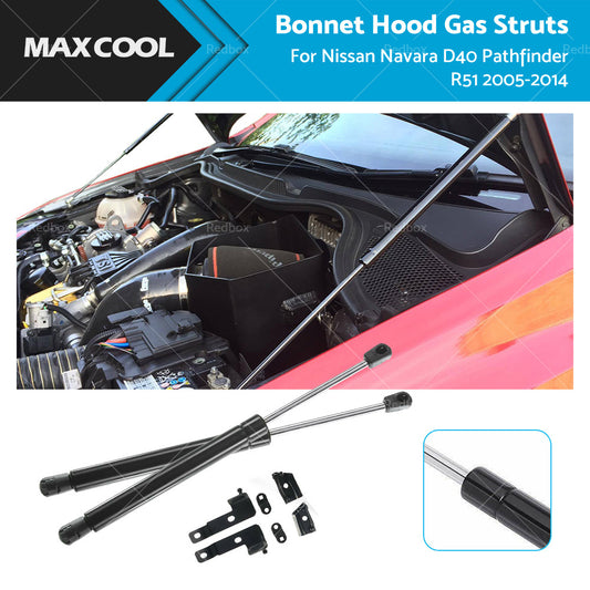 {{ Bonnet Hood Gas Struts Kit for Nissan Navara D40 Pathfinder R51 2005-2014 }} - Buy Car Parts Online at {{ Kaka Auto Parts }}.