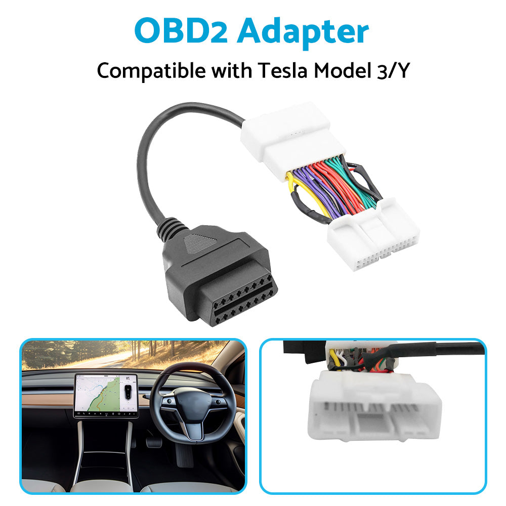 OBD2 Adapter For Scan All OBD2 Protocol Suitable for Tesla Model 3 Model Y 2019-