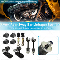 Front Rear Sway Bar LinkageBushes Suitable for Toyota Landcruiser 105 80 Series