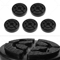 5Pcs Universal Round Rubber Arm Pad Lift Pad For Auto Lift Car Truck Hoist Black