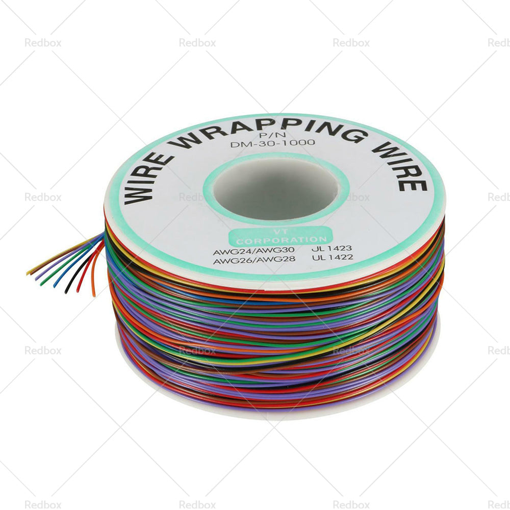 Wrapping Wire Tin Plated Copper Wire P or N DM-30-1000 30 AWG 250M Length 8 Colors