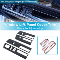 {{ 4x Window Lift Panel Cover Trim Suitable For Mitsubishi L200 Triton 23-25 Carbon }} - Buy Car Parts Online at {{ Kaka Auto Parts }}.
