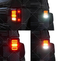 Smoked LED Tail Light Rear Lamp LED Lights Fit for Jeep Wrangler JK 2007-2017