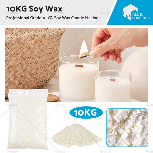 10KG Bulk 100% Pure Soy Wax Natural Kosher Candle Making Supplies Crafts