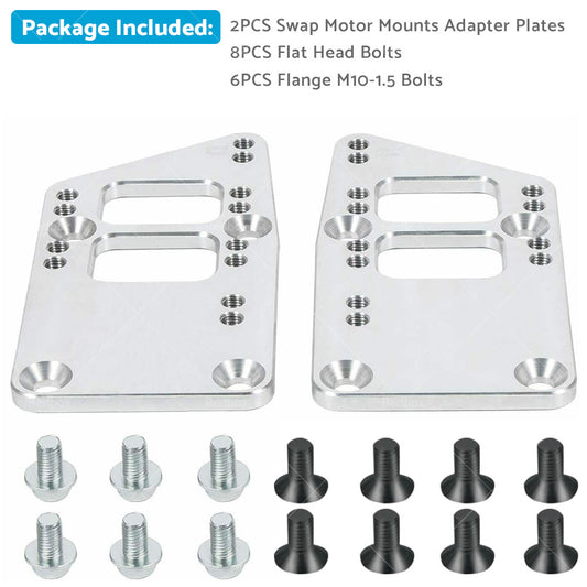 GM LS Engine Conversion Swap Bracket Motor Mount Adapter Plates for Chevy SBC