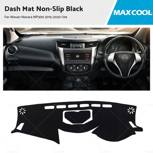 Dashboard Dash Mat For Nissan Navara D23 NP300 2015-2020 Non-Slip Black