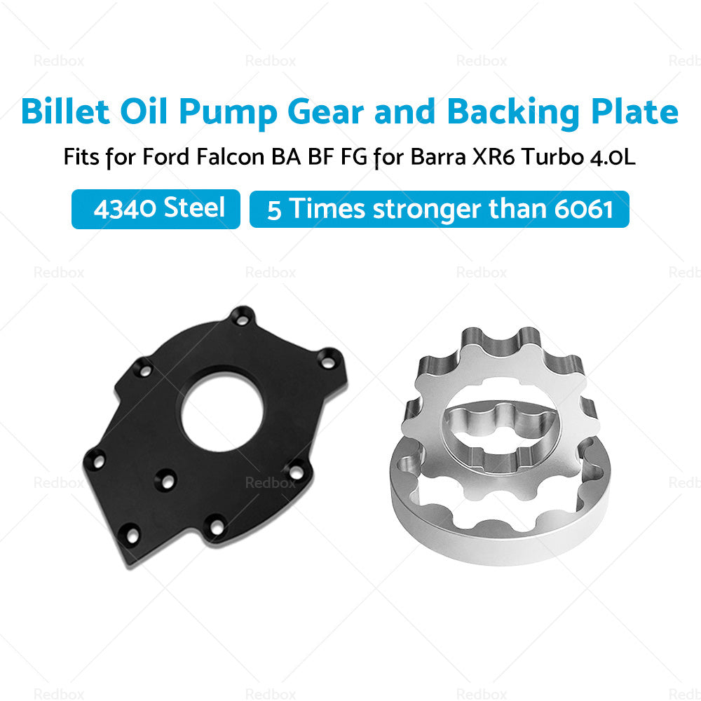 Billet Oil Pump Gears and Backing Plate Fits for Falcon BA BF FG Barra XR6 Turbo