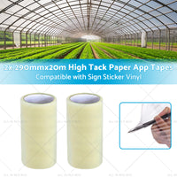 2x 290mmx20m High-Viscosity Paper Tapes Suitable for Sign Sticker Vinyl