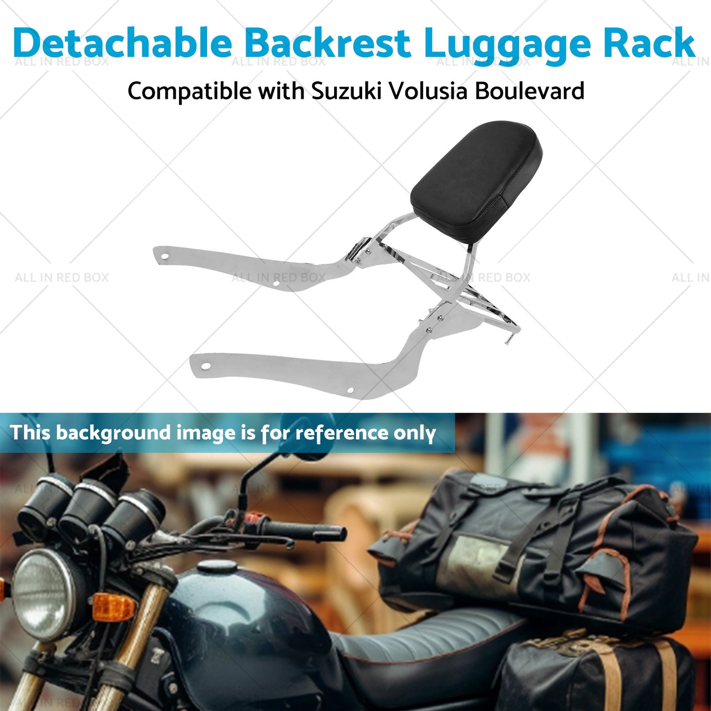 Backrest Sissy Bar W  Luggage Rack Suitable For Suzuki Boulevard C50 2005-2011