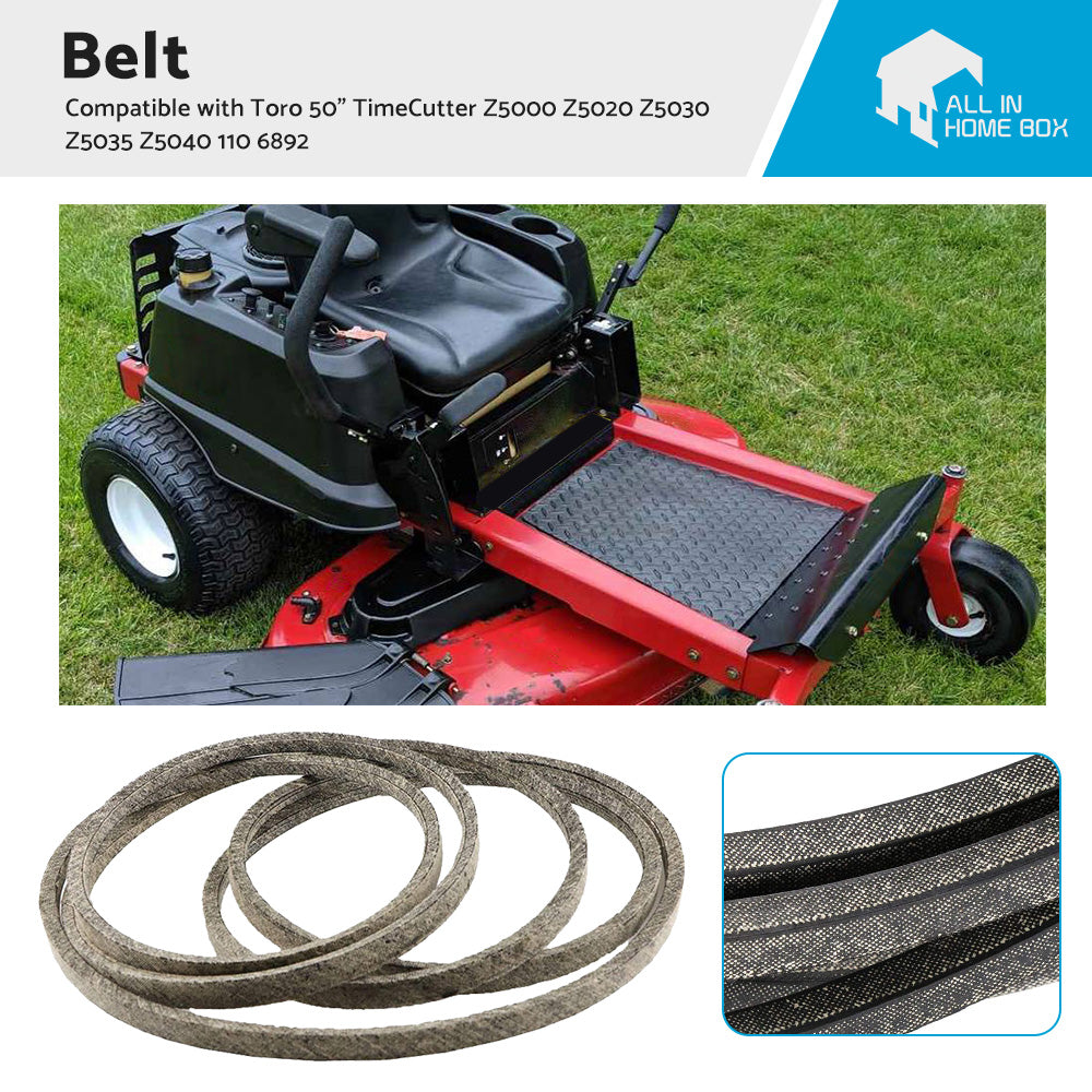{{ Suitable For Toro 50 inch  Belt TimeCutter Z5000 Z5020 Z5030 Z5035 Z5040 110 6892 }} - Buy Car Parts Online at {{ Kaka Auto Parts }}.