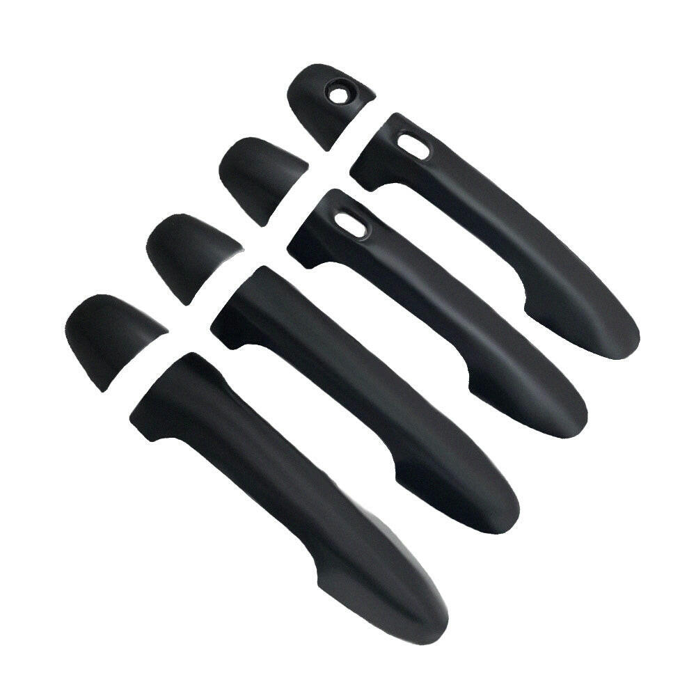 4x Door Handle Covers Matte Black Suitable For Toyota Hilux N80 2015-2021