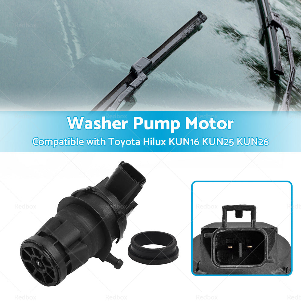 Wiper Windscreen Washer Pump Motor Suitable for Toyota Hilux KUN16 KUN25 KUN26