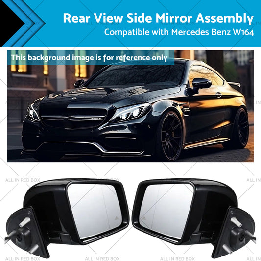 View Side Mirror Assembly Rear Suitable for 05-11 Mercedes Benz W164 X164 ML GL