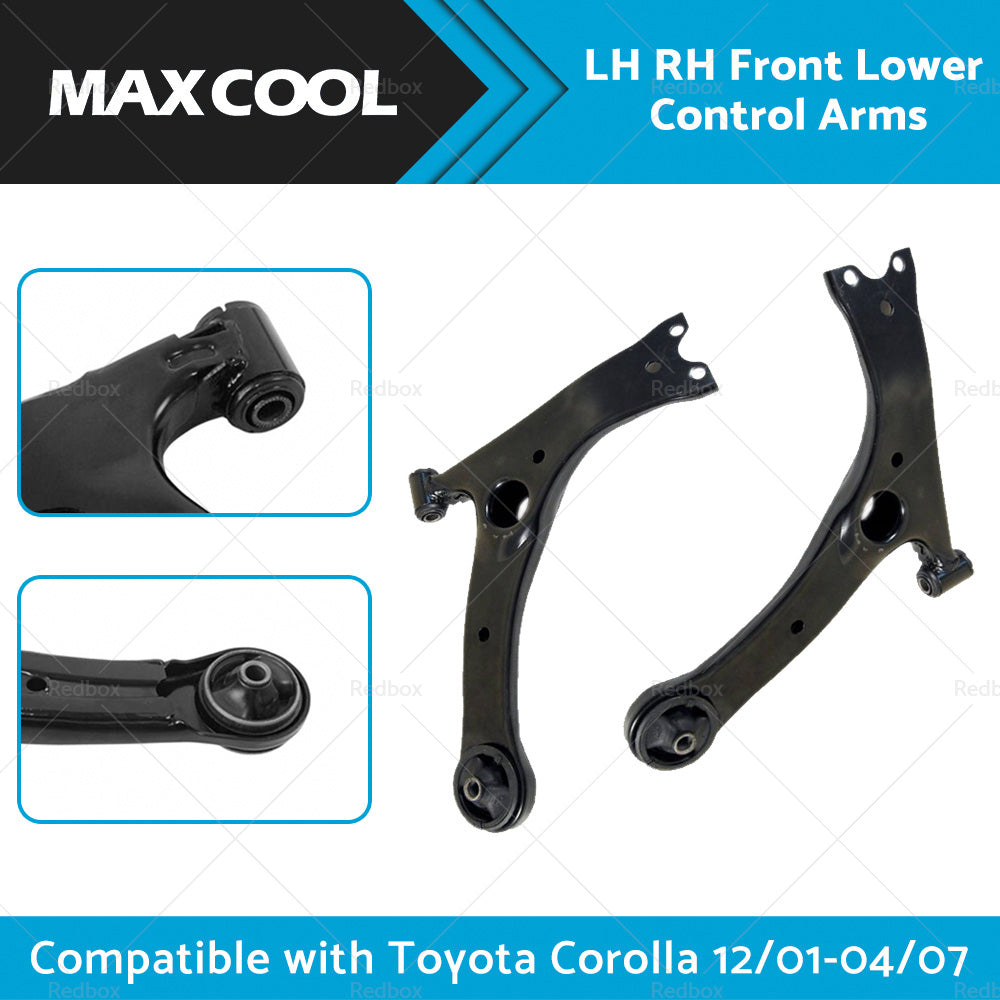 LH  RH Front Lower Control Arms Suitable For Toyota Corolla 12/01-04/07