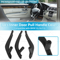 3x Inner Door Pull Handle Covers Suitable for BMW X5 X6 F15 F16 F85