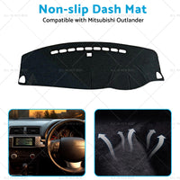 Black Non-Slip Dash Mat Cover Suitable For Mitsubishi Outlander 2006-2012