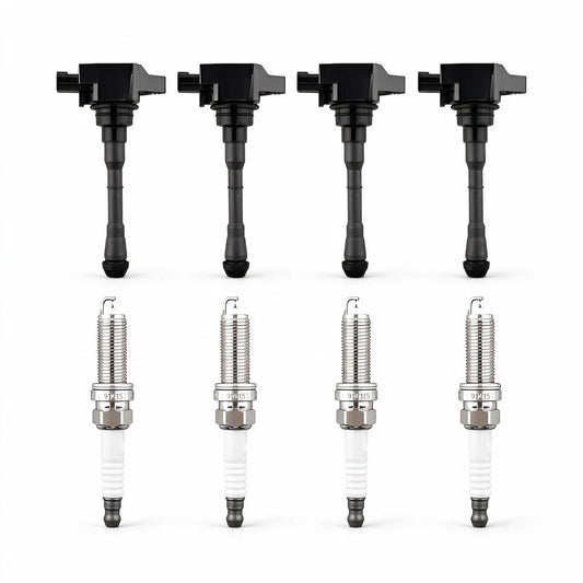 Ignition Coil UF659 with Iridium Spark Plug 91215 Suitable for Nissan Almera - ZT2