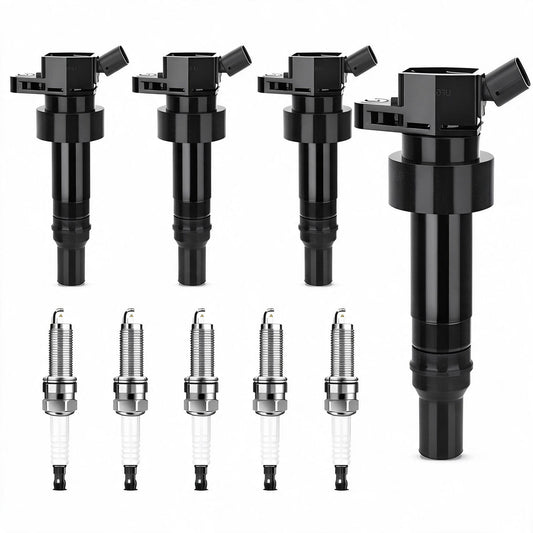 Ignition Coil and Spark Plug Kit Suitable for Hyundai Accent Elantra Veloster - ZT2