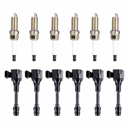 Ignition Coil UF349 with Iridium Spark Plug Suitable for Nissan Altima Sentra
