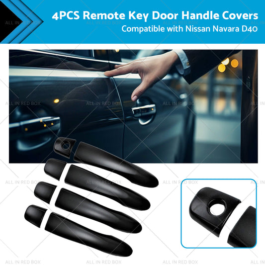 4x Remote Key Door Handle Covers Suitable for Nissan Navara D40 2005-2015 ST