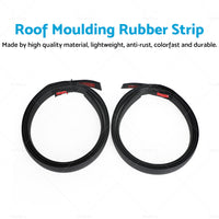 Pair LH  and  RH Dual Cab Roof Moulding Rubber Strip Suitable For Toyota Hilux 05-15