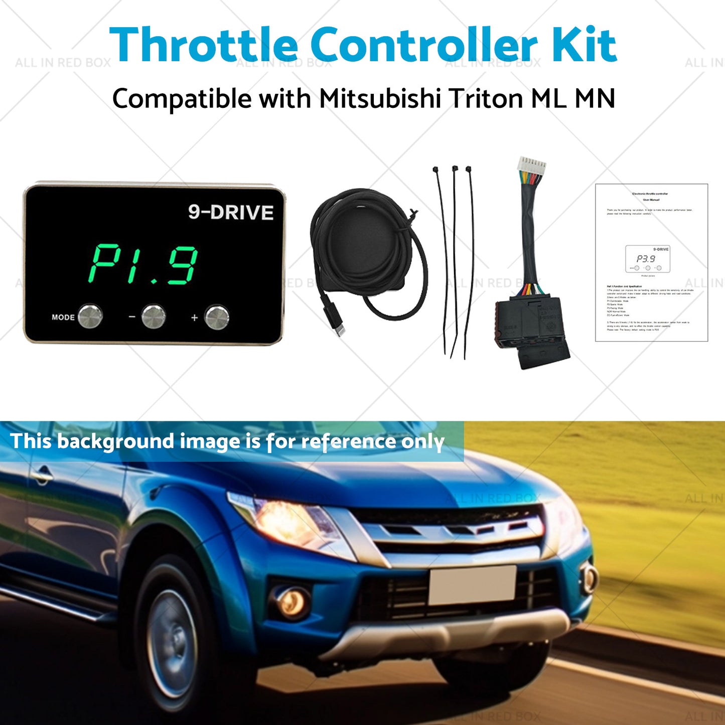 EVC Throttle Controller Kit Suitable for Mitsubishi Triton ML MN 2006-2015