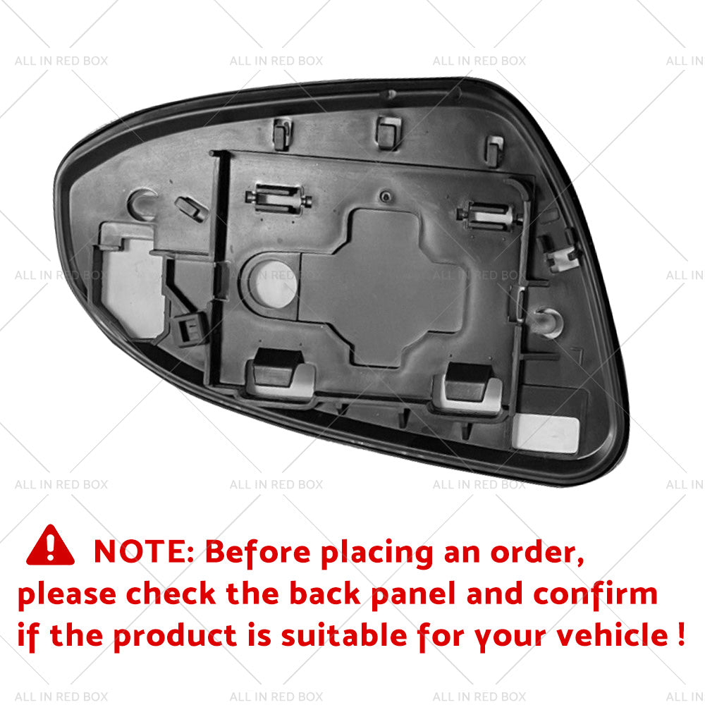 Left Side Mirror Glass with Back Plate Suitable for TOYOTA YARIS 2012 - 2017