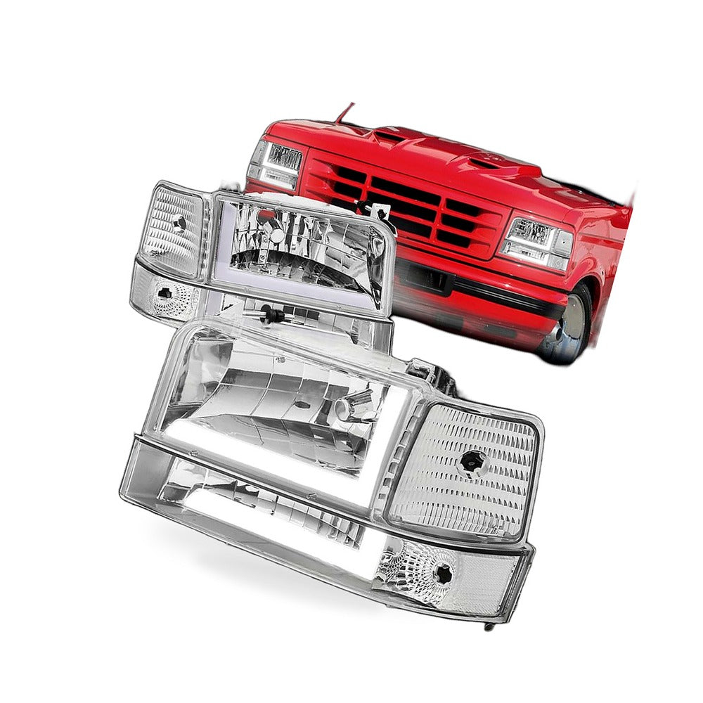 LED Daytime Running Light Headlight Suitable for Ford F150 F250 F350 1992-1996 - BD1