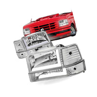 LED Daytime Running Light Headlight Suitable for Ford F150 F250 F350 1992-1996 - BD2