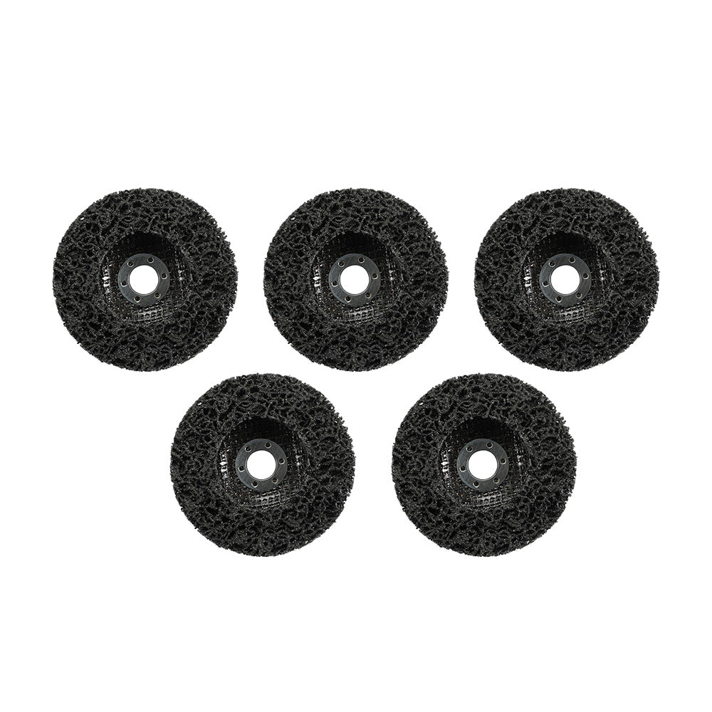 5/10PCS 100mm Poly Strip Disc Wheel Paint Rust Removal Clean Angle Grinder Black