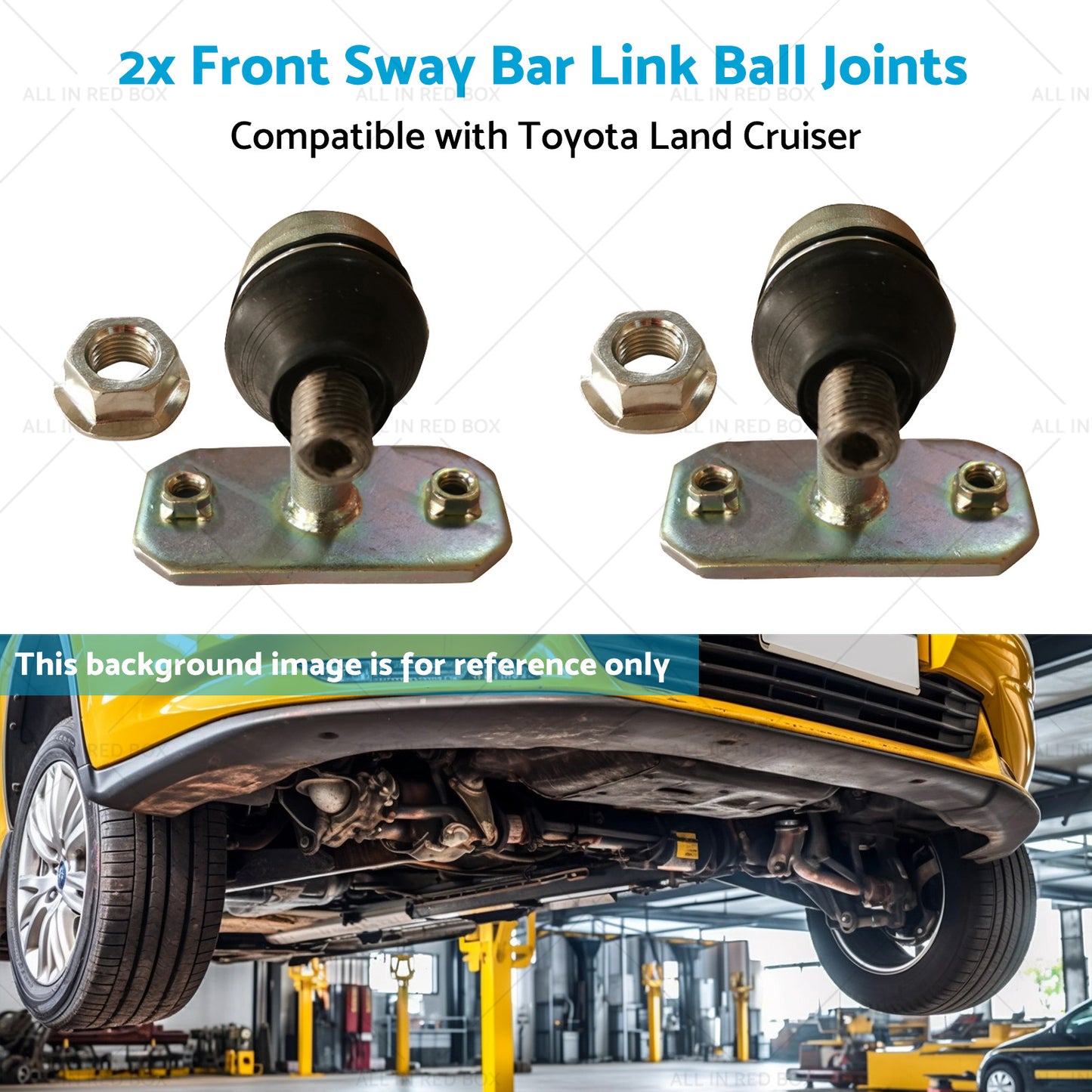 2x Front Sway Bar Link Ball Joints Suitable for Land Cruiser 98-07 48802-60050